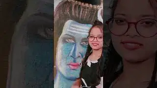 Lord Shiva ❤️#art #shorts #viralvideo #wallpainting