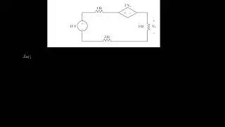 Mesh analysis with voltage dependent voltage source solved problem