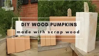 DIY Wood Pumpkins made with Scrap Wood | Fall Decor