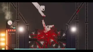 Humans Fall Into The Crushing Shredder In People Playground