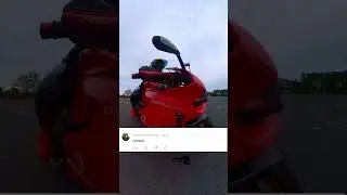 Катя Алмаз на красном мотоцикле мото девушка