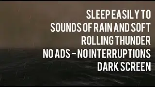 FALL ASLEEP EASILY TO THE SOUND OF RAIN - NO ADS - NO INTERRUPTIONS.