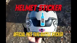 Piss Take Motorcycle Helmet Sticker