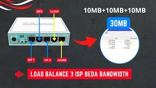 Cara Load Balance 3 ISP Beda Bandwidth Secara Recursive Agar Internet Tanpa Putus!