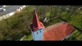 Jēkabpils baznīcas un saulriets vakara!