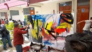 JUAN CARLOS ZEBALLOS MOSCAIRO - PERFORMANCE EN LA ESCUELA DE ARTES DE LA UNSA