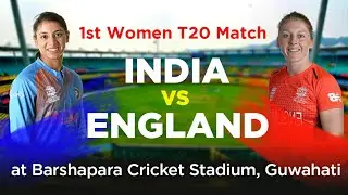 INDIA WOMEN vs ENGLAND WOMEN Cricket Match at Guwahati Barshapara Stadium | by BKsTread