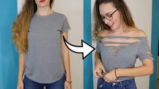DIY T-Shirt Cutting Idea - No Sew