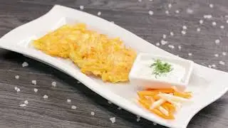 Латкес   оладьи из моркови, лука и пастернака  Рецепт Уриэля Штерна