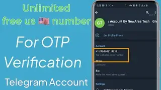 How to get Unlimited free US phone number for OTP verification | create telegram account