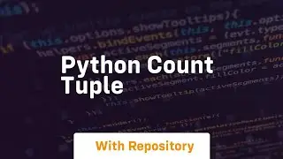 python count tuple