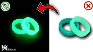 DIY ring glow in the dark | RESIN ART #ring #creativeideas #diy
