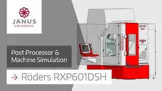 5-Achs Postprozessor und Maschinensimulation für Röders RXP601DSH #Fräsmaschine ⚙🔍
