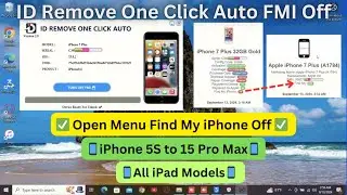 Open Menu FMI Off From iPhone 5S-15 Pro Max & iPads  | Anna Solution Zone | ID Remove One Click Auto