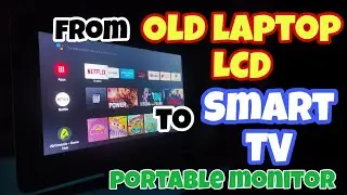 DIY LCD Laptop Lama menjadi Smart TV Android Monitor Portabel