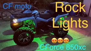 How I installed Rock Lights underglow quad ATV CFmoto CFORCE