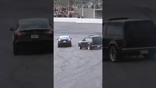 S10 Blazer REFUSES TO LOSE AGAINST Tesla Model 3 Spectator Drag racing!!!