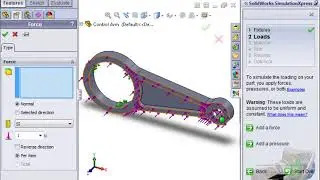 Applying Loads In Solidworks SimulationXpress