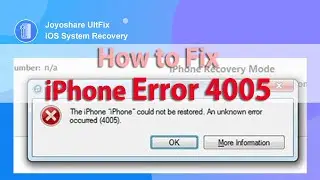 How to Fix the iPhone/iPad/iTunes Error 4005? Easy to Fix It!