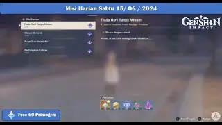 Quest Harian Fontaine Sabtu 2024 06 15  | Genshin Impact