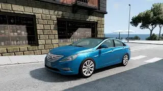 BeamNG.drive - Hyundai Sonata 1.6 MPi (YF) 2010 - Car Show Test Drive Crash .