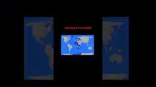 Map of Germany if it won WW2.  1 year anniversary #geography #educationalvideo #map