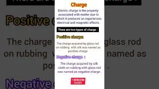 What is charge ? |Postive charge |Negative charge #physics #class10