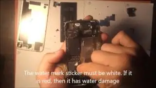 002 iPhone 4S Disassembly using the grid sheet for organization