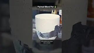 DIY Spray Paint Blend Pot #diy #diyproject #plants #interiordesign #upcycling #spraypaint #painting