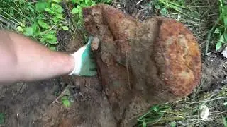 Пробиваю новое место, проволока, арматура...