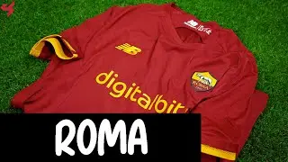 New Balance AS Roma 2021/22 Home Jersey Unboxing + Review