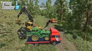Cutting Dead Wood And Loading On Iveco With Old Loader | Silverrun Forest | Farming Simulator 22