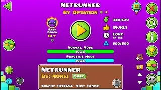 [Easy Demon] Netrunner (No Coin) | By Optation | Geometry Dash 2.2