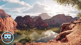 Zen Escape: 180° VR Timelapse - Majestic Mountains & Serene River in 8k 3D