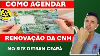 How to schedule your driver's license renewal through the DETRAN CE website.