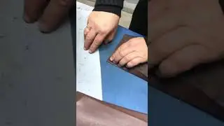 Заготовка (проклейка карманов) для пошива экокожаных брюк