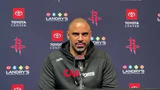 Ime Udoka's speech on the differences in Reed Sheppard being around the team vs with RGV. 🏀💯