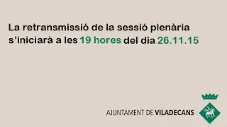 Ple Municipal del mes de novembre complet