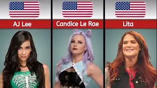 Famous WWE American female Wrestlers