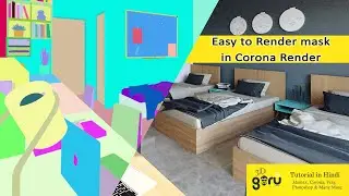 Easy way to Render Mask in Corona Render in hindi