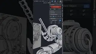 My mechanical arm, to be continued:) #shorts #blender #blenderaddon