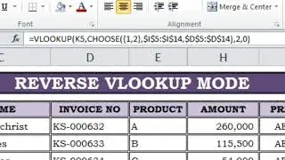 REVERSE LOOKUP IN EXCEL FROM RIGHT TO LEFT [ HOW TO USE REVERSE V-LOOK UP FUNCTION IN EXCEL ]