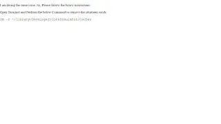 Flutter: Xcode error 