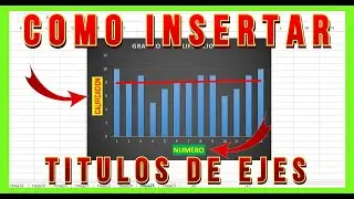 📊Como poner TITULO a los EJES de un GRAFICO en EXCEL