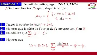 Exercice corrigé séries de Fourier