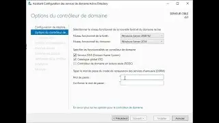 Installer et configurer un domaine Active Directory sous Windows Server 2019