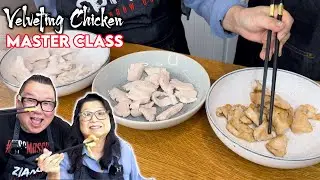 How Chinese Chefs Velvet Chicken MASTER CLASS 🍗 Mum and Son professional chefs cook