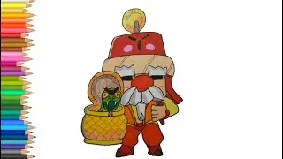 Как нарисовать скин Торговец Гейл из Бравл Старс GALE  brawl stars рисунки для срисовки