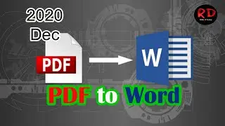 How to Convert PDF to Word @rdwithit