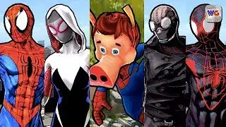 MARVEL Spider-Man Unlimited - Spider-Gwen, Spider-Pig, Noir and Miles Morales